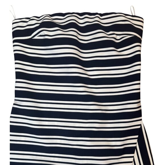 2/$30 ZARA Trafaluc Medium Strapless Navy & White Striped Romper Dress Shorts - Picture 7 of 15